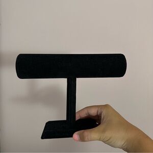 Black Velvet Jewelry Display Stand
